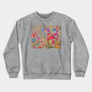 Fancy Watercolor Florentine Style Pattern Crewneck Sweatshirt